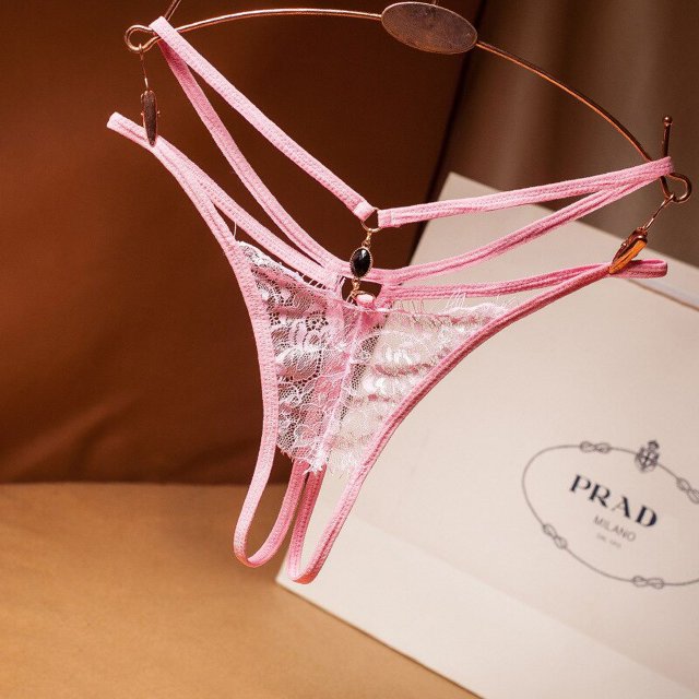 Lencería Sexy para mujer, bragas transparentes con abertura en la entrepierna, tangas con lazo sólido, ropa interior de encaje