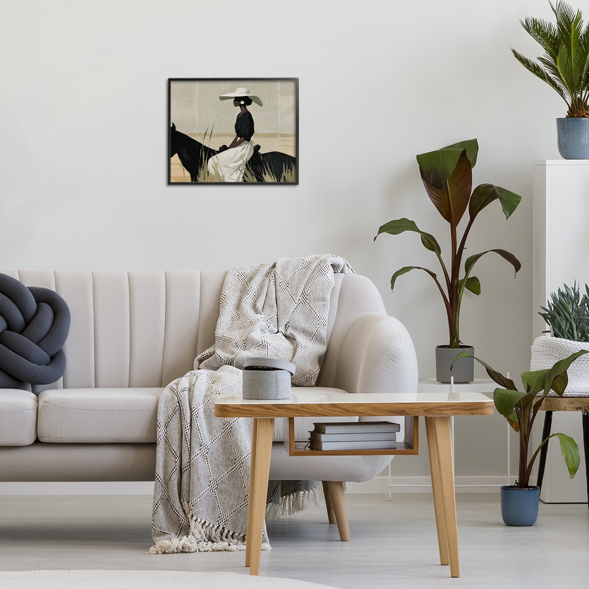 Stupell Industries Equestrian Elegance Silhouette Black Framed Giclee Art, design by Svetlana Aleynikova