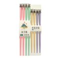 thumbnail image 2 of THY COLLECTIBLES 4 Pairs Colorful Fiberglass Non-Slip Reusable Family Chopsticks Dishwasher Safe, Perfect for Chinese, Korean & Japanese Meals - 2 Short 7.8", 2 Long 9.5" Pandas, 2 of 4