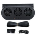 thumbnail image 2 of Car Air Vent Cooling Fan, 3 Outlets Design USB Rechargeable Efficient Air Circulation Exhaust Radiator Fan for Car Smoke Odour Exhaustion, 2 of 7