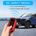 thumbnail image 4 of Key Fob Cover Compatible with Ford Explorer Fusion Escape Edge Expedition Mustang F150 F250 F350 F450 F550 Bronco Keychain Case Holder Protector,Red, 4 of 7