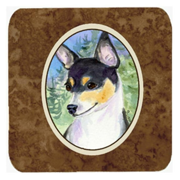Fox Terrier Foam Coasters, Set - 4