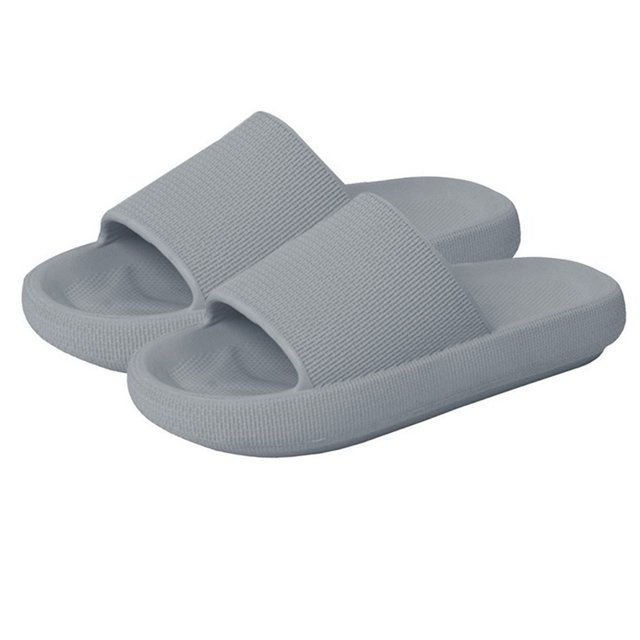 Pantuflas tipo almohada para mujeres y hombres | Sandalias de ducha House Slides | Extremadamente cómodo | Suela gruesa acolchada.