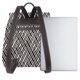 thumbnail image 3 of Balery Black White Stripes Mochila de Cuero para Mujeres, Gran Capacidad, Bolsa de Viaje Multifuncional, Mochila de Cuero y Bolsa de Hombro para Mujeres, 3 of 4