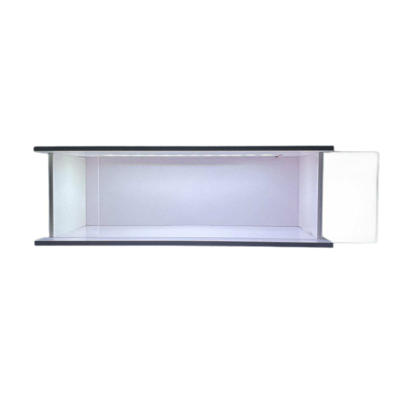 Collectible Acrylic Display Show Case with Black Plastic