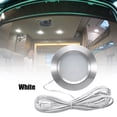 thumbnail image 1 of Recessed 12LED RV Boat Recessed Ceiling Light Led Lights Round Shape Ultra-Thin Camper Interior Lighting Small Downlight with Cable, 1 of 7