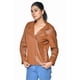 thumbnail image 1 of Chaqueta Moto de Cuero con Zíper Cruzada (Mujer), 1 of 5