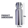thumbnail image 3 of Sirius Survival 17oz Stainless Steel Water Container with Sealable Cap, 3 of 6