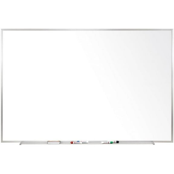 Pemberly Row 48.5" x 96.5" Aluminum Fr. Ceramic Mag Whiteboard