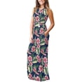 thumbnail image 2 of Vestido largo suelto sin mangas de verano para mujer Vestido largo casual con bolsillos Ormromra  FSHY034-492, 2 of 3