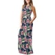 thumbnail image 2 of Vestido largo suelto sin mangas de verano para mujer Vestido largo casual con bolsillos Fokelyi FSHY034-32, 2 of 3