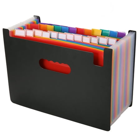 Tab Expanding Wallet (Expanding Files Folders Desk Storage Expander Wallets 24 Pockets Filing Folders Accordion A4 Documents Bill Letter Organizer Colored Tab for)