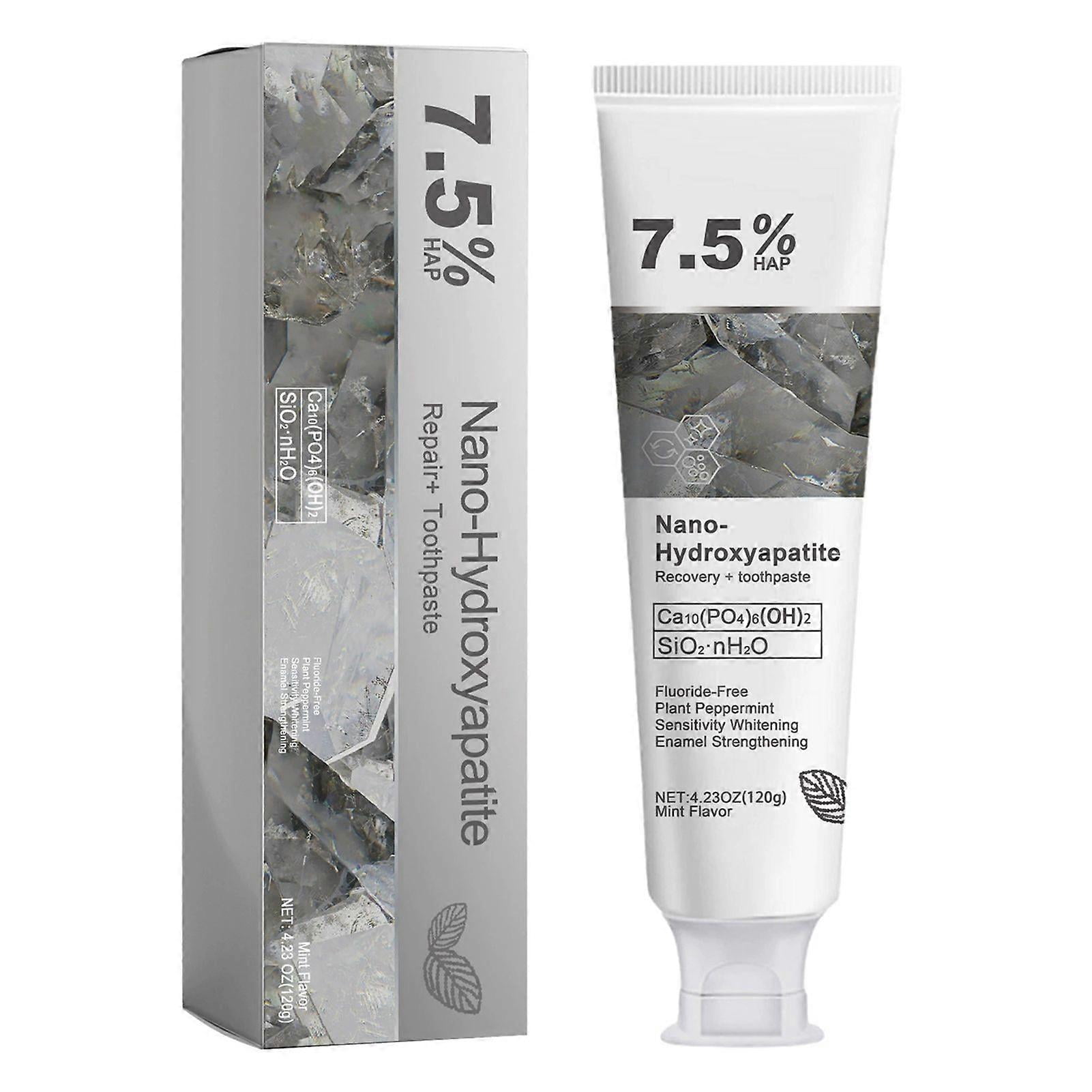 7.5% Hap Nano-Hydroxyapatite Toothpaste Advanced Enamel Protection ...