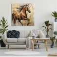 thumbnail image 3 of Stupell Industries Modern Brown Horse Animals & Insects Painting Gallery Wrapped Canvas Art Print Wall Art, 36 x 36, 3 of 8