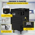 thumbnail image 4 of VEVOR  Insulated Food Pan Carrier Front Load Catering Box w/ Wheels 109 Qt Black, 4 of 9