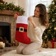 thumbnail image 2 of Christmas Stockings, Classic Holiday Xmas Stocking with Hanging Loop, Gift Bag for Fireplace Mantel, Tree and Family Holiday Decor, 2 of 7