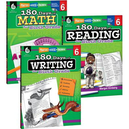 180 Days of Reading, Writing and Math for Sixth Grade 3-Book