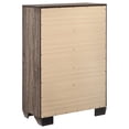 thumbnail image 6 of Bowery Hill 5 Drawer Chest in Washed Taupe and Chrome, 6 of 9