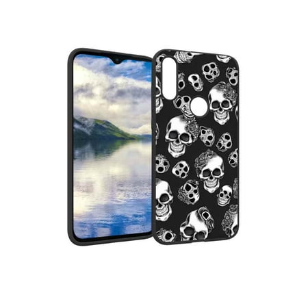 Skull-4 Phone Case, Degined for Moto E 2020 Case Men Women, Flexible Silicone Shockproof Case for Moto E 2020