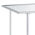 thumbnail image 4 of Gzxs Mirrored-Top Console Table, 2 Tier Entryway Table with Faux Marble Finish Shelf and Chrome Metal Frame, 48"L Narrow Sofa Table for Entryway, Living Room, Hallway, Foyer, Office, Black, 4 of 5
