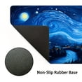 thumbnail image 6 of 1pc Creative Van Gogh Starry Sky Village Large Game E-sports Computer Oversized Extended Thickened Mouse Pad Desktop Mat Table Mat Non-slip Mouse Pad Washable Rubber Material Mouse Pad, 6 of 10