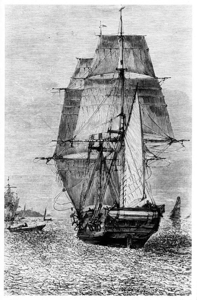 Darwin Hms Beagle Nthe HMS Beagle On Which Charles Darwin Sailed As ...