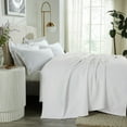 thumbnail image 3 of Better Trends All Season King Size Blanket 100% Cotton Waffle Weave Blanket for Couch Lightweight & Breathable, Soft Blanket (108"x 90") White Janiya Collection, 3 of 4