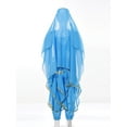 thumbnail image 3 of inhzoy Girls Indian Belly Dance Outfit Crop Top Ruffled Pants Hip Scarf Headscarf Festival Dancewear Sky Blue 7-9, 3 of 8