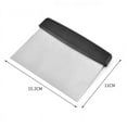 thumbnail image 4 of Gseagtia Ergonomic Stainless Steel Dough Scraper, 16 x 11.5 cm with PP Handle, 4 of 7