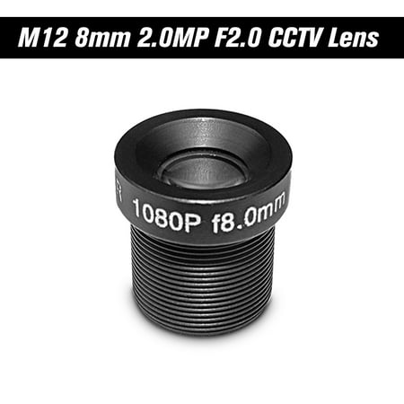 Lens 1/3 Inch Format Auto - HD 2.0Megapixel 2MP 8mm M12 CCTV Board Lens IP Camera Lens F2.0 Fixed Iris M12*P0.5 1/2.7
