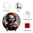 thumbnail image 5 of Lsque Chucky Pattern Ceramic Decorative Plate Decorative Plates with Display Stand Personalized Porcelain Plate Ceramic Ornaments for Wall Hanging Decoration-8in, 5 of 6