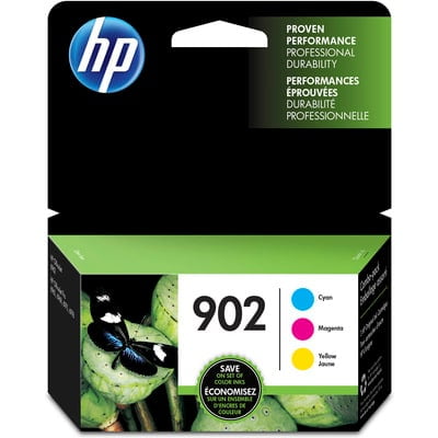 3 Pack Cyan Ink - HP 902 CMY Ink Cartridge Combo 3-Pack