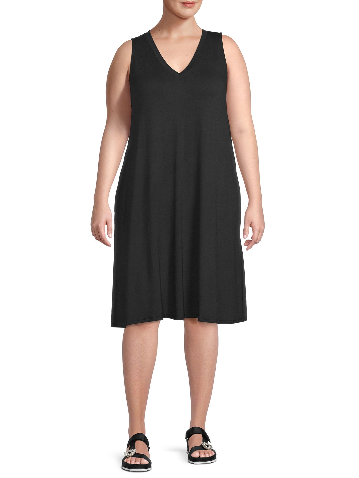 Terra & Sky Women's Plus Size Flip Flop Dress