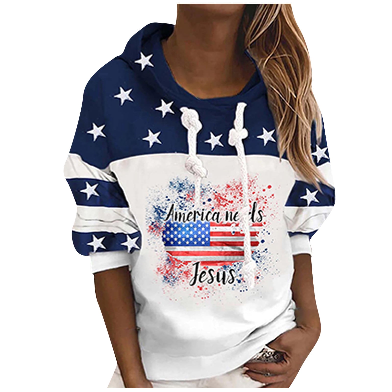 Women/Men Vintage  American Flag Usa Hooded Casual Sweater Coat Jacket for Lover 