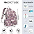 thumbnail image 6 of Goldendoodle Dog and Flower Floral Backpack for School,Cute School Bag,Schoolbag with Adjustable Shoulder Straps & Padded Back,13.4"x11"x4.7", 6 of 6