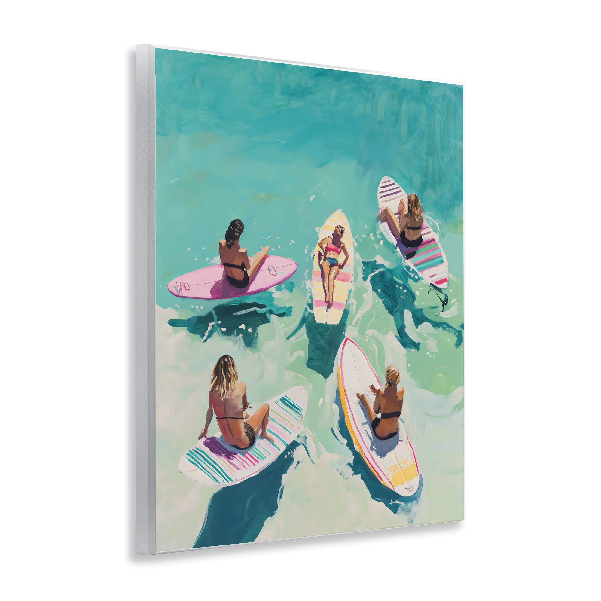 Stupell Industries Women Surfers at Turquoise Beach Wall Plaque Art, design by The Prints Vibe