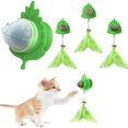 thumbnail image 6 of vnanda Cat Catnip Toy with Suction Cup Cat Catnip Toy Suction Cup Design Safe Dental Care Chew Toy with Feather Pet Supplies Wall-mounted Cat Toy, 6 of 8