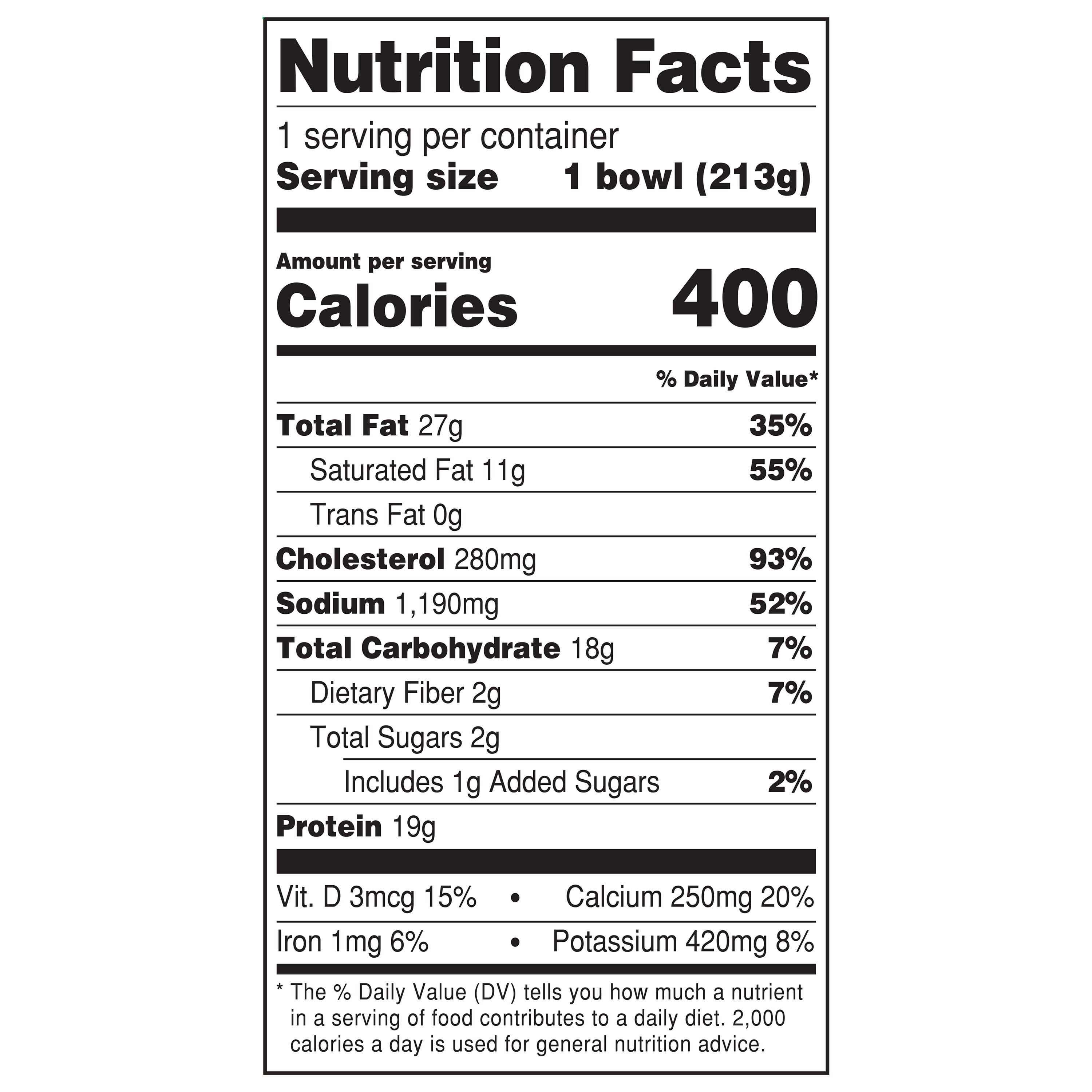 Marketside Ready to Heat Chorizo Breakfast Bowl, 7.5 oz (Refrigerated)