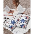 thumbnail image 3 of Outdoor Pillow Covers Throws 4th of July USA Flag Star on White,Waterproof Pillow Cases Pack of 2 Red Stripe Love Hearts,Durable Cushion Cover Pillowcase for Patio Balcony Couch Garden, 3 of 7