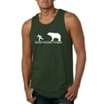 thumbnail image 2 of Wild Bobby Ancient Personal Trainers Funny Bear Chase Men Tank Top, 2 of 6