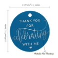 thumbnail image 6 of Inkdotpot Silver Foil Paper Hang Tag ThankYou For Celebrating With Me Birthday Favor Tag 50 Piece, 6 of 6