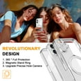 thumbnail image 5 of ShellTech for iPhone 16 Case with Invisible Magnetic Stand, Compatible with MagSafe Military-Grade Protection with Built-in Screen Protector, Shockproof Phone Case for Women Men,Clear, 5 of 6