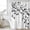 Black, variant on Black Botanical Waterproof Shower Curtain, Extra Large 72"x96" Washable Polyester Fabric Shower Curtains for Bathroom, Watercolor Summer Botanical Decorative Bathtub Curtain Sets with Hooks