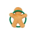 thumbnail image 4 of One Paw, Gingerbread Rope Toy, Dog Toy, Holiday Rope Chewing Play, 4 of 5