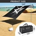 thumbnail image 4 of Portable Beach Tent Sun Shelter With Ground Pegs Water And Wind Resistant Sun Shade Canopy Angle Adjustable Grunge-style, 4 of 7