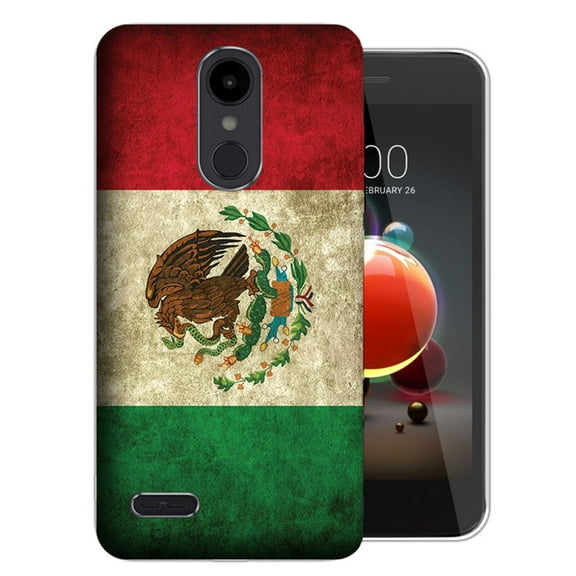 MUNDAZE LG Aristo 3 / 2 / Tribute Dynasty / Zone 4 Mexico Flag Design TPU Gel Phone Case Cover