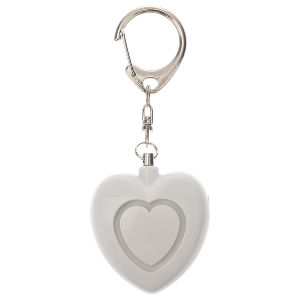 Llavero con alarma personal Safe Sound en forma de corazón con luces