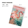 thumbnail image 3 of Lantern Press 1000 Piece Jigsaw Puzzle, Florida, Vintage Print Press, Flamingo, 3 of 5