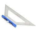 thumbnail image 4 of Regla triangular para carpintería, herramienta de trazado de medición de doble escala, cuadrado de carpintero, 140mm, 4 of 8