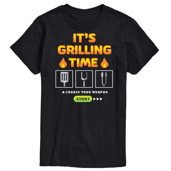 Instant Message - Its Grilling Time - Men's Short Sleeve Graphic T-Shirt